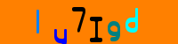 Blue Captcha Image