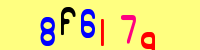 Blue Captcha Image