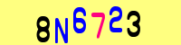 Blue Captcha Image