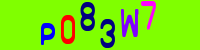Blue Captcha Image
