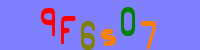 Blue Captcha Image