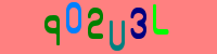 Blue Captcha Image