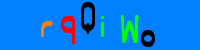 Blue Captcha Image