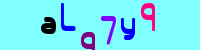 Blue Captcha Image
