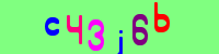 Blue Captcha Image