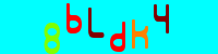 Blue Captcha Image