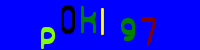 Blue Captcha Image