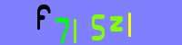 Blue Captcha Image