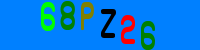 Blue Captcha Image