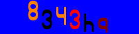 Blue Captcha Image