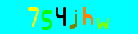 Blue Captcha Image