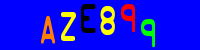 Blue Captcha Image