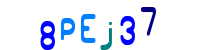 Blue Captcha Image
