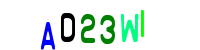Blue Captcha Image