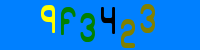 Blue Captcha Image