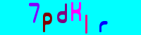 Blue Captcha Image