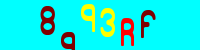 Blue Captcha Image