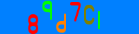 Blue Captcha Image