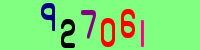 Blue Captcha Image