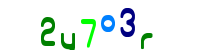 Blue Captcha Image