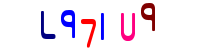 Blue Captcha Image