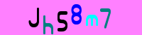 Blue Captcha Image