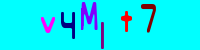 Blue Captcha Image