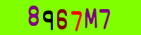 Blue Captcha Image