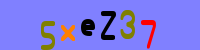 Blue Captcha Image
