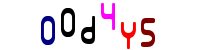 Blue Captcha Image