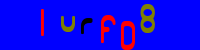 Blue Captcha Image