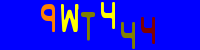 Blue Captcha Image