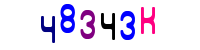 Blue Captcha Image