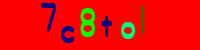 Blue Captcha Image