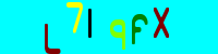 Blue Captcha Image