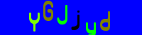 Blue Captcha Image