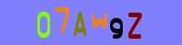Blue Captcha Image