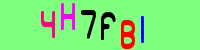 Blue Captcha Image