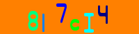 Blue Captcha Image