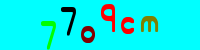 Blue Captcha Image