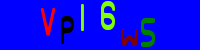 Blue Captcha Image