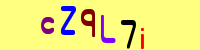 Blue Captcha Image