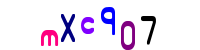 Blue Captcha Image