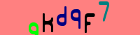 Blue Captcha Image