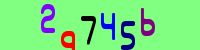 Blue Captcha Image