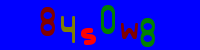Blue Captcha Image